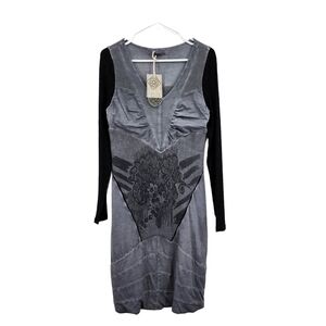 Angels Never Die Women's Long Sleeves Fitted Mini Dress - Large
